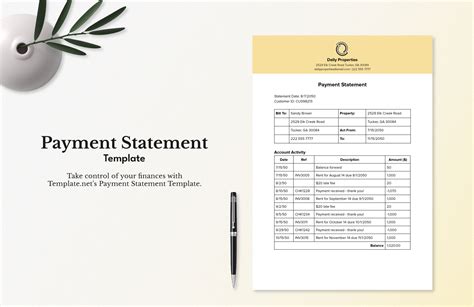 Statement Templates In Word Microsoft Word Statement Template – Get ...