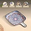 Buy Nestasia Set of 2 Mandala Ceramic Snack Plates (White & Blue ...
