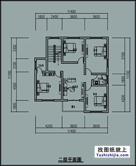 130平方米二层带阁楼新农村自建房设计图纸11x11米_二层别墅设计图_图纸之家