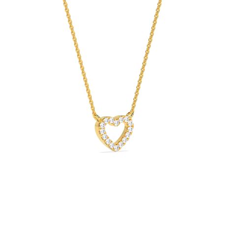Round Shaped Diamond Heart Pendant – Godahari Dev Jewells