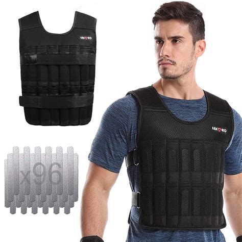 Buy LEKÄRO Adjustable Weighted Vest, 44 LB, Workout Vest for Men and ...