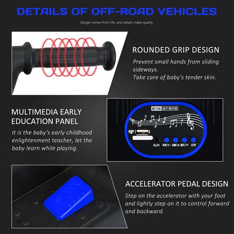 Buy 6V Kids Ride On ATV, Battery Powered Electric Vehicle, 4-Wheeler ...