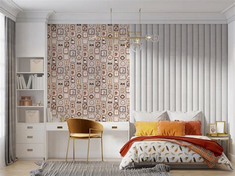 Animal Gallery Wallpaper in Cute Framed Pattern