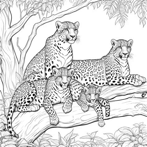 leopard coloring page Lulu Pages