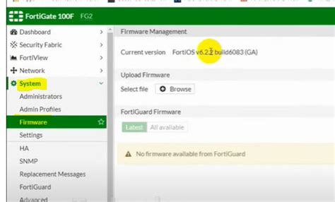 How to upgrade Fortinet Firewall