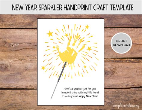 New Year Craft Printable | Fanny Printable