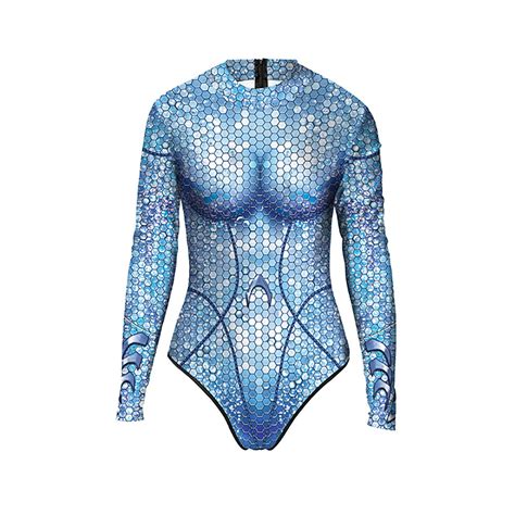 Womens One Piece Monokini Swimsuit Fish Scales Printed Bodysuit Surfing ...