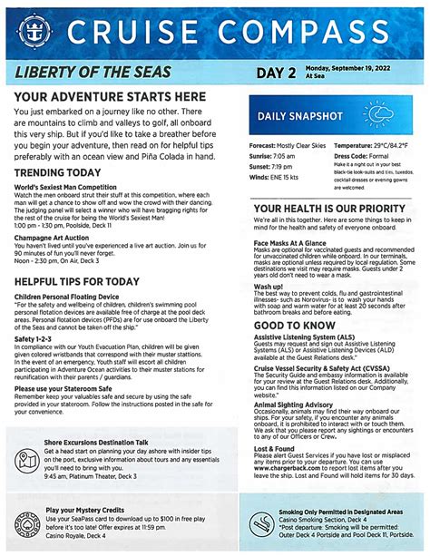 Liberty of the Seas 7-night Western Caribbean Cruise Compass ...