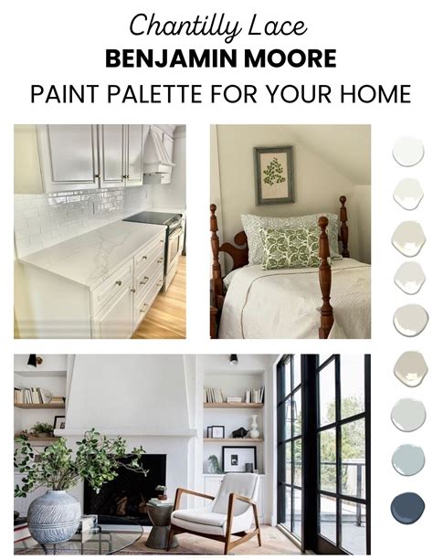 Benjamin Moore Chantilly Lace Paint Color Palette, Best White Paint ...