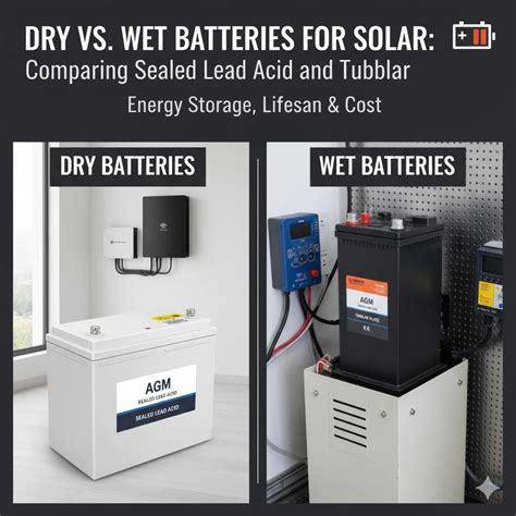 Dry vs. Wet Batteries for Solar: Comparing Sealed Lead Acid and Tubular