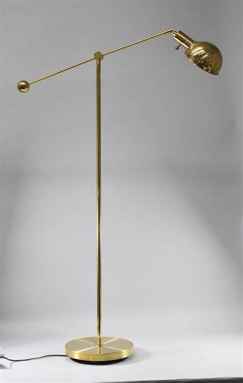 Brass Chapman Cantilever Floor Lamp 1979 For Sale at 1stDibs