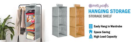 PrettyKrafts 5 Tiers Clothes Hanging Organizer/Wall Mount Storage with ...