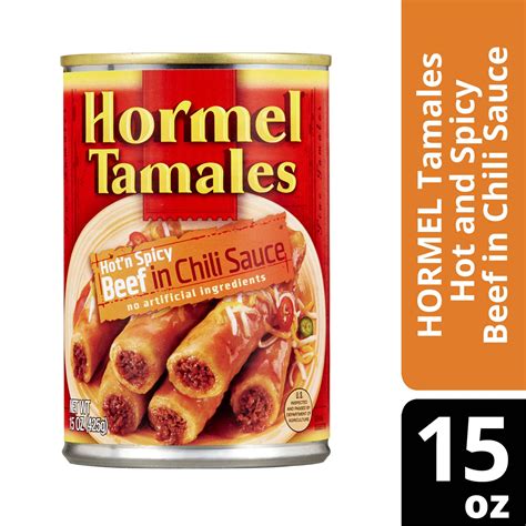 HORMEL Hot n' Spicy Beef Tamales, Canned Tamales, 15 oz - Walmart.com