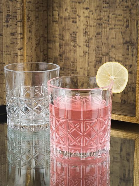 Buy MZP Italian Premium Water Glass Tumbler Glasses Clear Iced Tea and ...