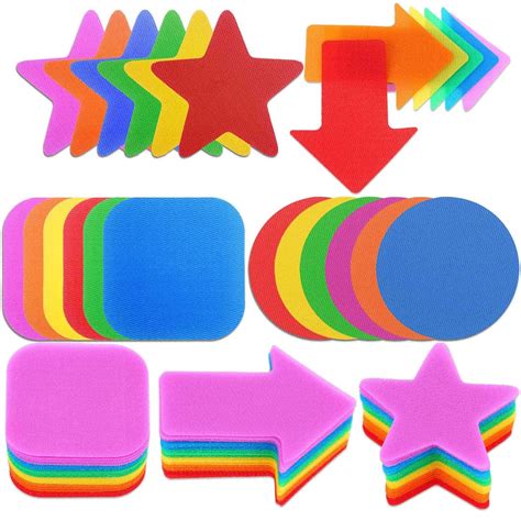 Buy 80 PCS Carpet Markers Sitting Spots, Colorful Circle Square, Carpet ...