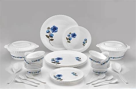 EKANTIK Dinner Set 36 pcs Unbreakable Plastic Light Weight with 6 Full ...