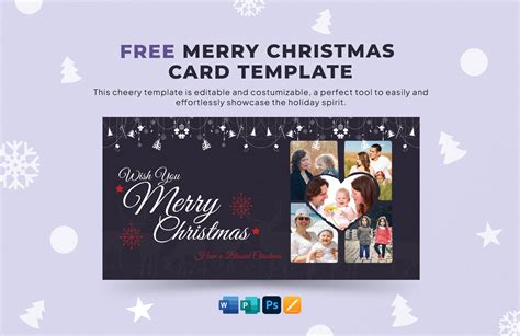Editable Christmas Card Templates in Publisher to Download