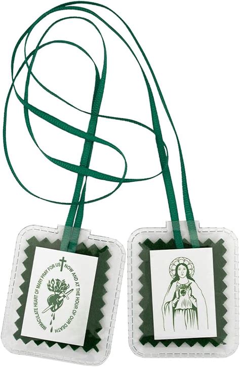 Buy Green Scapular | Immaculate Heart of Mary Pray For Us Now and at ...