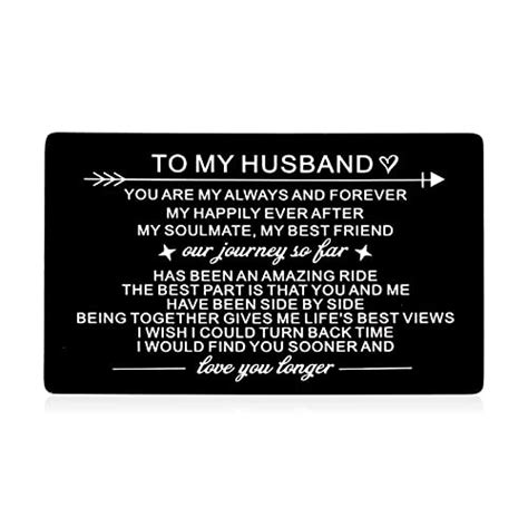 Buy Husband Wallet Card Insert Valentine Christmas Gifts for Him Men ...