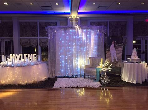 Backdrop for a Princess - Winter Wonderland Sweet 16 # ...