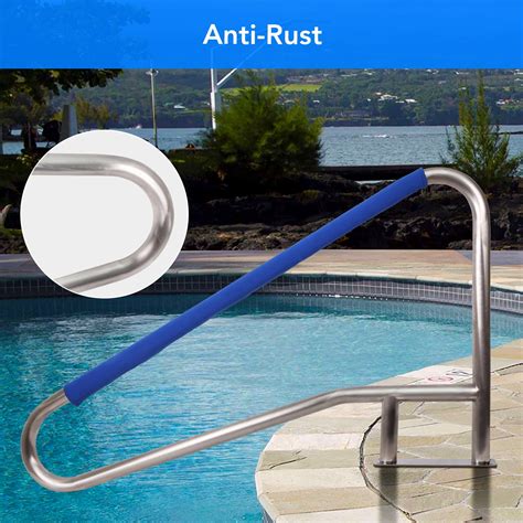 Pool Handrail, Swimming Pool Stair Rail 304 Stainless Steel Rustproof ...