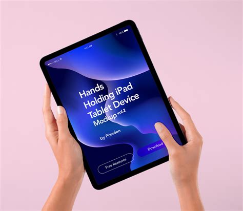 Hands Holding Psd iPad Mockup Device | Pixeden Club