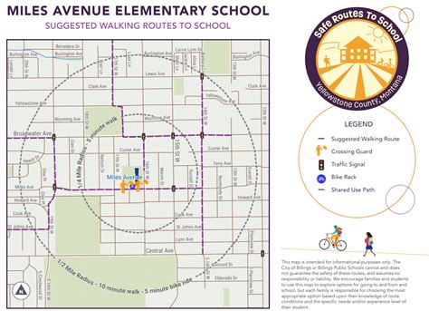 Walking Route Maps For Billings Elementary Schools | City of Billings ...