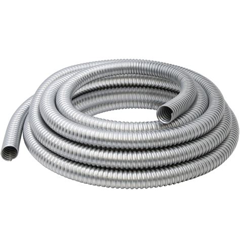 Maxxima 1 in. x 25 ft. Galvanized Steel Flexible Conduit, Greenfield ...