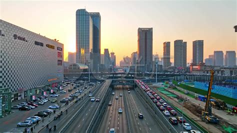 航拍沈阳城市黄昏街道马路车流升格慢动作_3840X2160_高清视频素材下载(编号:7490439)_实拍视频_光厂(VJ师网) www ...