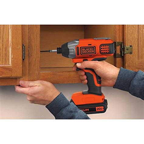BLACK+DECKER 20V MAX* POWERCONNECT 1/4 in. Cordless Impact Driver Kit ...