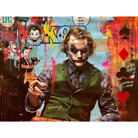 Heath Ledger Joker Art Batman Dark Knight Joker Poster Amazing Sketch