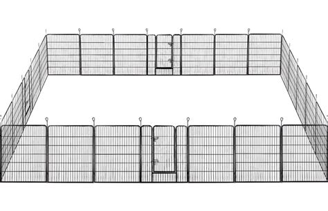 Yaheetech 24 Panel Extra Large Metal Foldable Heavy Duty Pet Dog ...