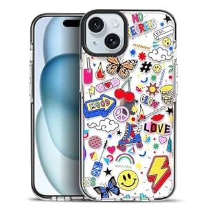 SQUIF Silicone Transparent Soft TPU Design Art Printed Back Cover Case ...