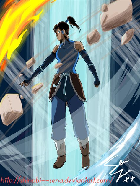 Korra Bending by shinobisena on DeviantArt