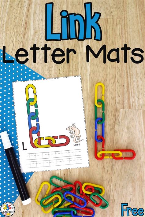 Link Capital Letter Mats for Letter Recognition and Tracing