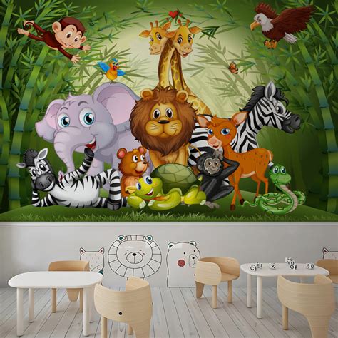 Animal Doodle School Wallpaper – Myindianthings