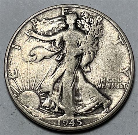 1945 S Walking Liberty Half Dollars. 6632 - For Sale, Buy Now Online ...