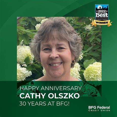 BFG Federal Credit Union on LinkedIn: Happy work anniversary, Cathy ...