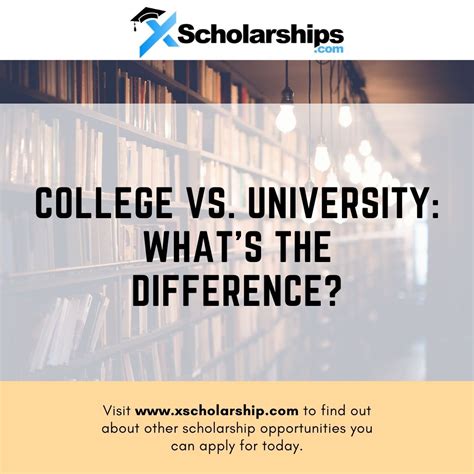 College vs. University: What's the Difference? | xScholarship - difference between university and college