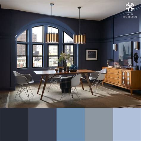 Azul marino | Interior house colors, Dining room paint colors, Dining ...