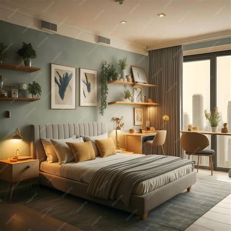 Premium Photo | Interior of a 100square feet room in an organised way ...