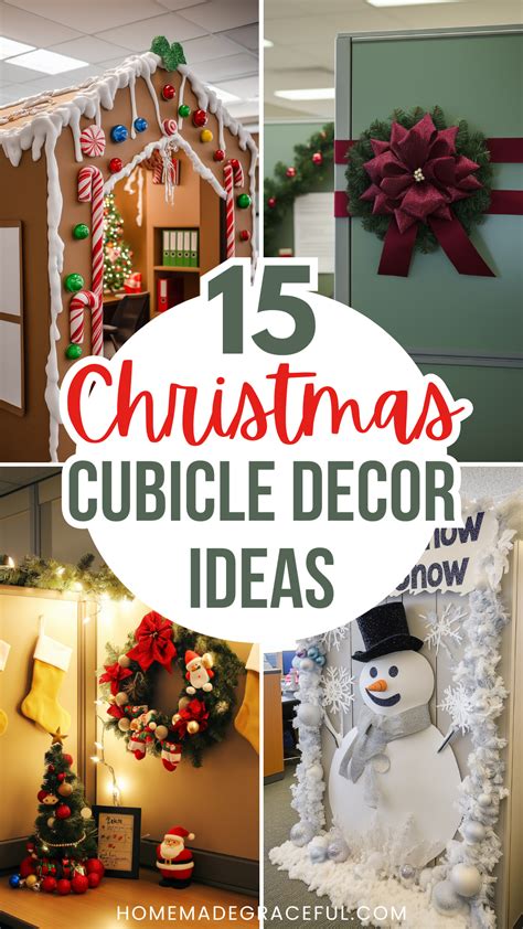 15 Easy Christmas Cubicle Decor Ideas to Brighten Up Your Office Space | Office christmas ...