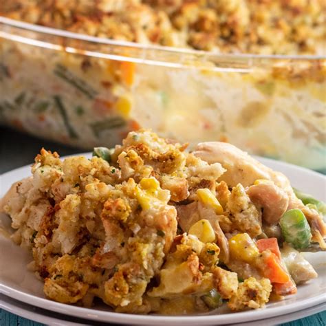 Chicken Stuffing Casserole: Stove Top Stuffing & Chicken Bake