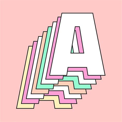 Letter A Words, 3d Letters, Typography, Lettering, Free Illustrations ...