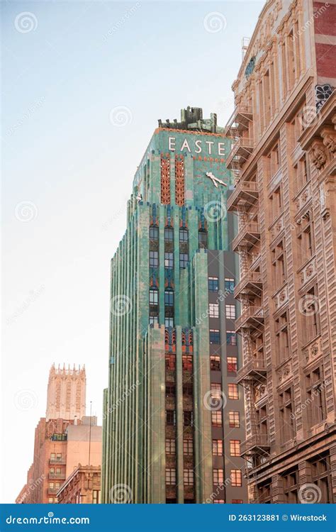 Vertical Shot of the Iconic Eastern Columbia Lofts Building in Downtown ...