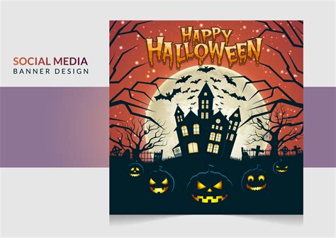 Haunted Halloween Party Social Template Graphic by mdjahiduldesigner ...