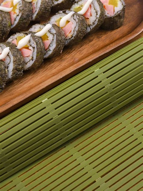 Sushi Rolling Mat, Japanese-Style Plastic Sushi Rolling Mats, White ...