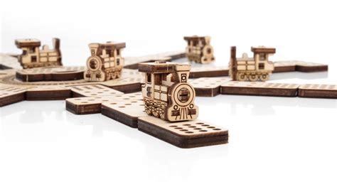 Gameset Mexican Train Domino - ewaecowoodart