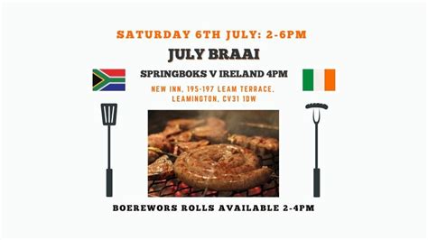 2024 July Braai, The New Inn Leamington Spa, 6 July 2024 | AllEvents.in