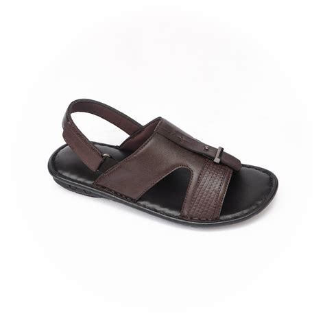 My Trendz Brand Mens Casual Soft Leather Backstrap Sandal 1012 (Brown ...